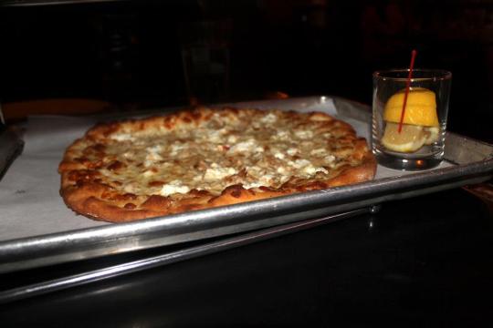 Served with lemon wedges! She said it tasted like Clam linguini. 