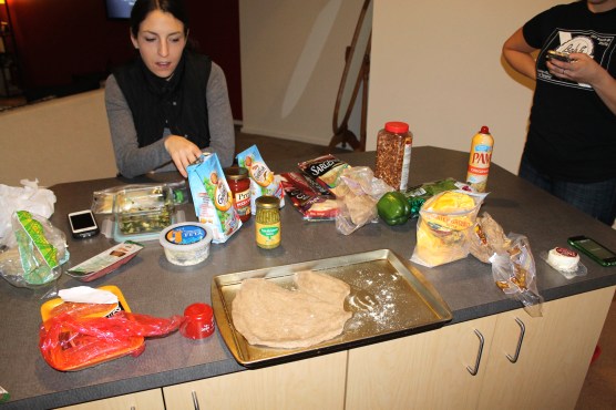 Taylor ogles the spread