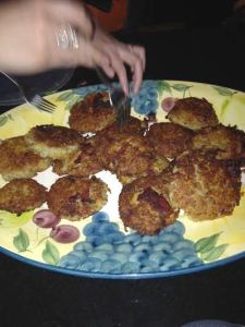 Corned beef and cheddar latkes? Sure.