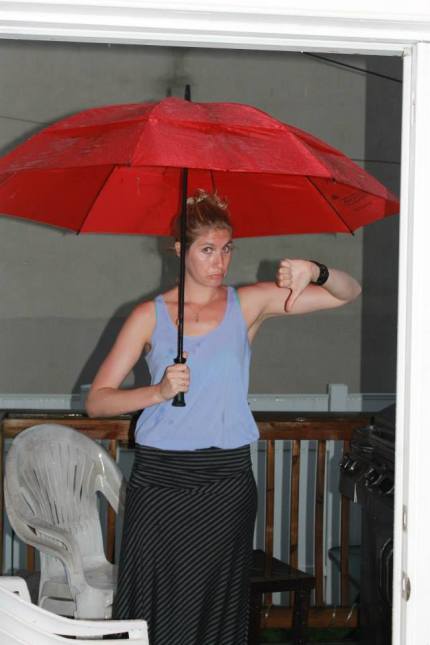 Rain, rain, go away!